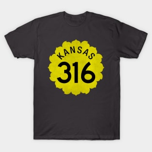 316 Sunflower Route Marker T-Shirt